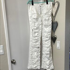Seven7 White Boot Cut Pants Relaxed Fit